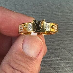 Gold-Tone Crystal Accent Women's Ring